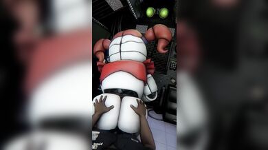 One-Eyed Baby Takes a Ride on the Circus Train from Behind