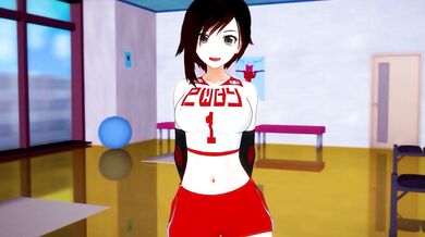 Watch Ruby Rose get her RWBY on in a steamy battle against Combat Wombat!