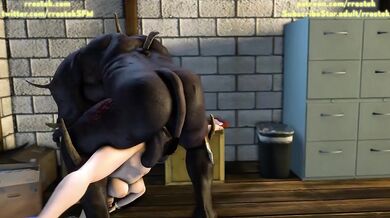 The Ultimate Hentai Adventure: Scarlets Anal Penetration by the Minotaur Monster