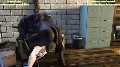 The Ultimate Hentai Adventure: Scarlets Anal Penetration by the Minotaur Monster
