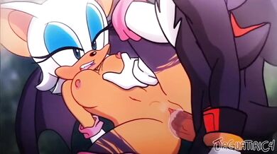 Shadow and Rouge fucking with the big cat, Jaguatiric4!