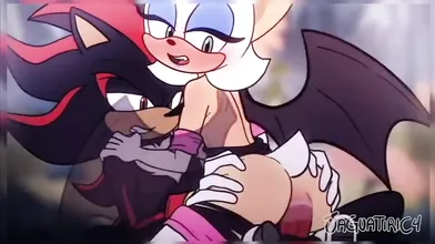 Shadow and Rouge fucking with the big cat, Jaguatiric4!