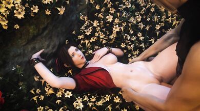 Reborn in the garden, Aerith and Cloud have an erotic encounter that will leave you breathless!