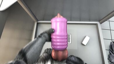 Wow! This hot babe is taking a shower, and her tiger stripes are getting all wet and sexy! Shes definitely a HO-RS3!