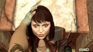 Skullgirls - Kano and Skarlet Rock, Paper, Scissors Hentai (Just a suggestion)