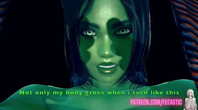 The Ultimate Futa She-Hulk takes on Spider-Man after a long battle and finally gets him to give in to her desires, resulting in an explosive climax