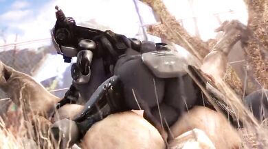 Deathclaw gets a sexy mechanical makeover and is taken by surprise when shes fucked by an Assaultron in this hot hentai PORN video