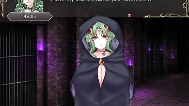 A young succubus named Mordia Tempt seduces a male victim with her fruit-themed sex acts in this hentai porn video