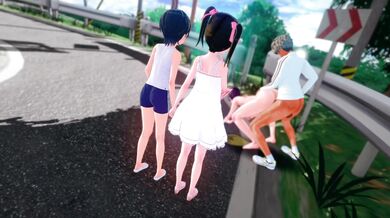 Watch as a group of people are treated to the ultimate outdoor koikatsu experience!