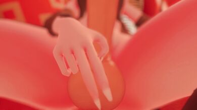 A futanari cock worshiping video with a satisfying finish~