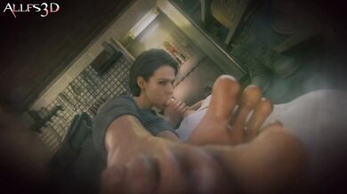 Watch Jill Valentine as she sniffs and sucks on feet in a POV blowjob scene from her personal collection of hentai porn videos