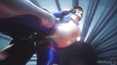 Overwatchs Dva Gets a Blacked Anal Pregnancy from VG Erotica