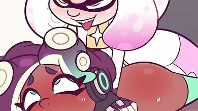 Splatoon After Party: Marina and Pearls Futa Adventure with a Female Partner