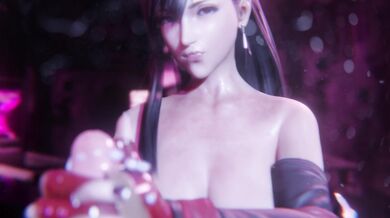 The Bulge of a Lifetime - Tifas Handjob Adventure with Senpai!