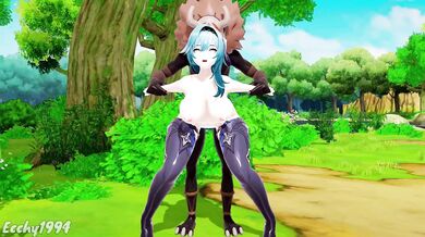 Eula Gets Fucked by a Monster in MMD Genshin Impact
