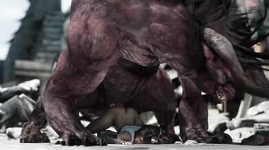 Tifa and Behemoth team up to take on Instant Loss in a hardcore hentai threesome!