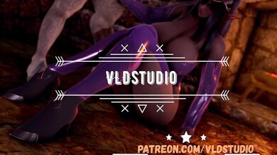 The Black Widow and the Orc Warrior: A Threesome with Olga