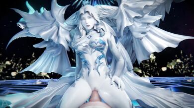 A woman named Hydaelyn is seen riding a horse in the middle of a vast desert, with no sound accompanying her movements