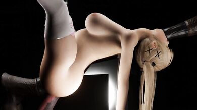 Watch Marie Rose ride the massive horse cock dildo inside a fucking machine in this hardcore hentai porn video