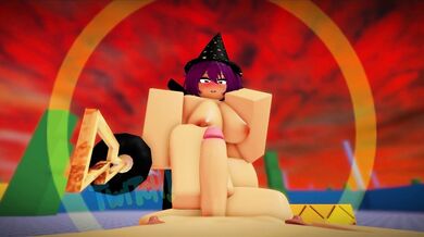 A sexy Robloxian gets her feet worshipped in this naughty footjob scene!