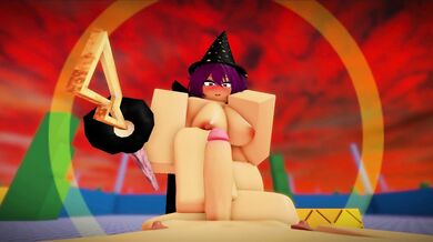 A sexy Robloxian gets her feet worshipped in this naughty footjob scene!