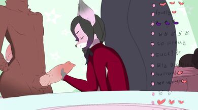 A night of passion with a furry fox