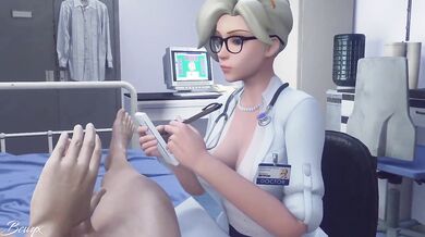 Giving BJs is a piece of cake for her! Dr Jenny takes a peek at the patients dick and discovers its ready to be examined
