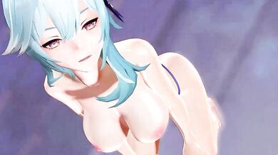 Busty blonde hentai babes get fucked hard by a monster dick!