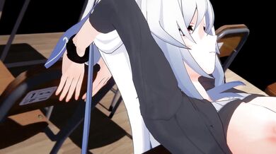 This is a sex scene between Jingliu, who wears a small metal bell on her ankle, and her partner who teases her with it throughout the scene