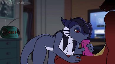 The Hunt for the Red Scrotum: Myrtle gets ravaged by Big Blue Durg, a Retro Parasite with Spikeshi appendages