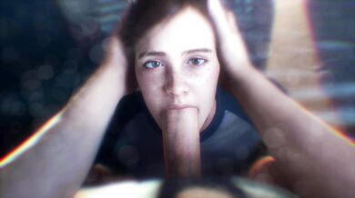 A horny girl with a deep throat named Ellie gets remastered in 4K and 60 FPS by Lorge Gucas