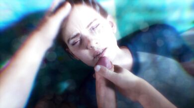 A horny girl with a deep throat named Ellie gets remastered in 4K and 60 FPS by Lorge Gucas