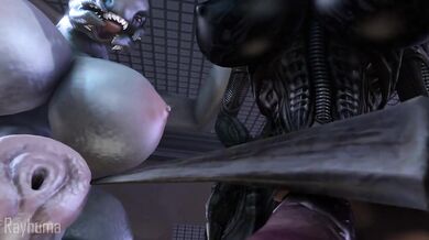 This POV scene, you are a sex slave to aliens and being used for their pleasure - Rayhuma