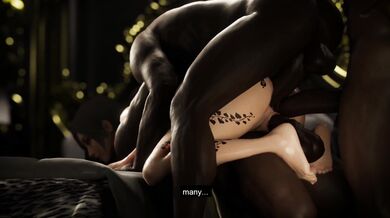 Asian Assault 2: Ada Wong Gangbanged by Black Ops Q-Joes while Zombies Attack!