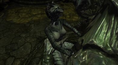 Furry Seduction: The Daedra Mistress and her Lustful Kitten
