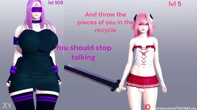 Watch this sexy FUTA get her fate decided by a bunch of horny guys in this funny and hilarious porn parody!