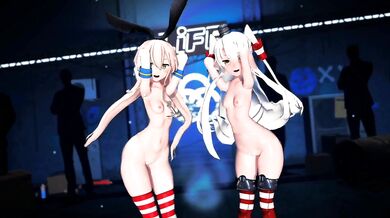 "MMD Madness - Shimakaze & Amatsukaze's Phantom Fuck Fest [R18] GenesisMMD"
