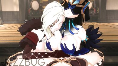 'Double Penetration with Signora and Mirror Maiden [J4ZZBUG]'