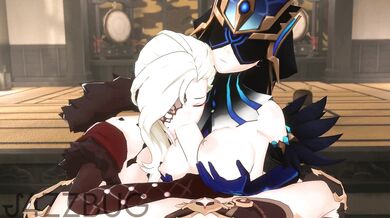 'Double Penetration with Signora and Mirror Maiden [J4ZZBUG]'