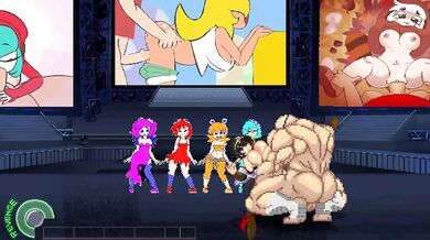 'Rebel fighter Ryu Kai (Mugen) gets gangbanged by Sagat and his army in this hentai porn video.'