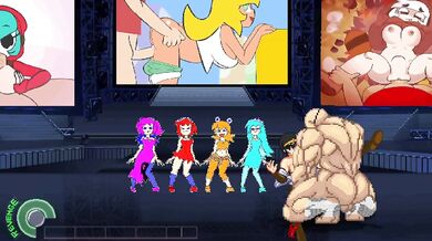 'Rebel fighter Ryu Kai (Mugen) gets gangbanged by Sagat and his army in this hentai porn video.'