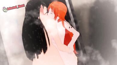 'Hentai Yuri: Robin's Shower with Nami (Post Timeskip pt. 2)'