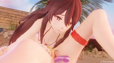 "Summer Liyue loves to play with her HMV pump! She can't wait to pump up the volume and feel the vibrations on her clit!"