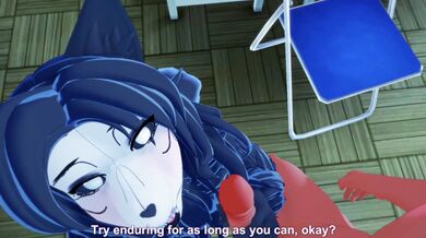 In the Scp 1471 Cum Milking Incident, a furry scenario unfolds as a creature with a tail and pointy ears enters the room.