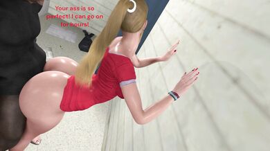 "Sexy busty MILF in black room fucks her son's best friend"