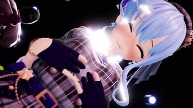 'A young student's first time with her teacher in the classroom'