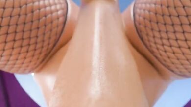 Rouge goes solo with a self-blowjob in the shower for four delicious orgasms!