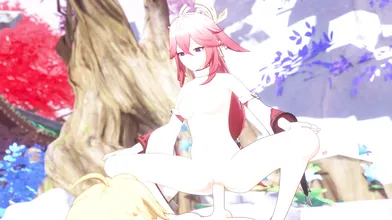 Yae Miko and her Sexy BDSM Fantasies with Ray X