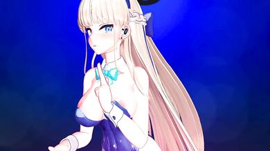 I hope you enjoy watching my hot wife, Toki, and her sexy bunny costume as she dances with her best friend, Tonton, in this hentai video.