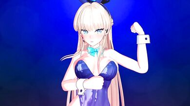 I hope you enjoy watching my hot wife, Toki, and her sexy bunny costume as she dances with her best friend, Tonton, in this hentai video.